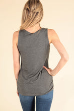 Load image into Gallery viewer, &quot;Bailey&quot; Criss Cross Tank Charcoal