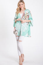 Load image into Gallery viewer, Layla Floral Cardi Mint Final Sale