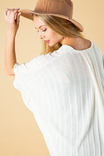 Load image into Gallery viewer, Knit Kimono Cardigan Cream Final Sale