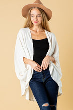 Load image into Gallery viewer, Knit Kimono Cardigan Cream Final Sale