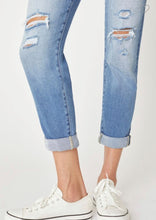 Load image into Gallery viewer, &quot;Cali&quot; KanCan High Rise Button Down Girlfriend Jeans Med Wash