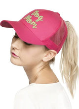Load image into Gallery viewer, CC D.O.G  M.O.M Ponytail Hat Pink