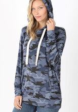 Load image into Gallery viewer, &quot;Outback&quot;  Camo Hoodie Blue Tones