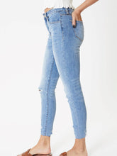 Load image into Gallery viewer, &quot;Wild Style&quot; KanCan Distressed Skinny Jeans W/Leopard Patch Detail