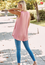 Load image into Gallery viewer, &quot;Eva&quot; Round Hem Tank Dusty Pink