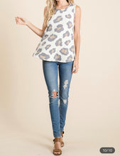 Load image into Gallery viewer, &quot;Zoey&quot; Round Neck Animal Print Top Ivory