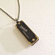 Load image into Gallery viewer, &quot;THE KEY OF C&quot; MIN SWAN HARMONICA NECKLACE BLACK