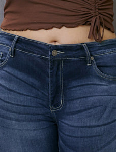 "Liz"" KanCan High Rise Dark Wash Skinny Jeans Curvy Sizes