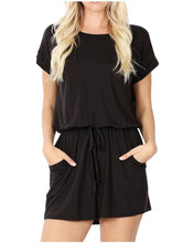 Load image into Gallery viewer, &quot;Maya&quot; Romper Black