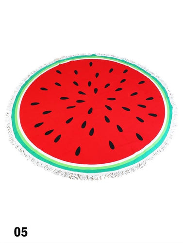 Watermelon Print Round Towel 60