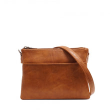 Load image into Gallery viewer, &quot;Solar&quot; Vegan Leather Crossbody Bag Camel Brown