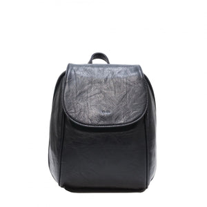 "Jada" Vegan Leather 3 Way Backpack Purse Black
