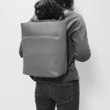 Load image into Gallery viewer, &quot;Ensley&quot; Pebble Vegan Leather Backpack Mud
