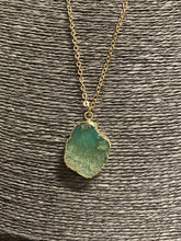 Load image into Gallery viewer, &quot;MALDIVES&quot; CHRYSOPRASE PENDANT NECKLACE