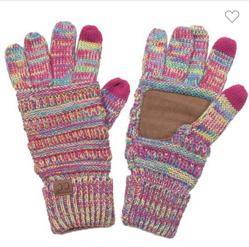 Youth CC Gloves Rainbow Colors As Shown # 40-24